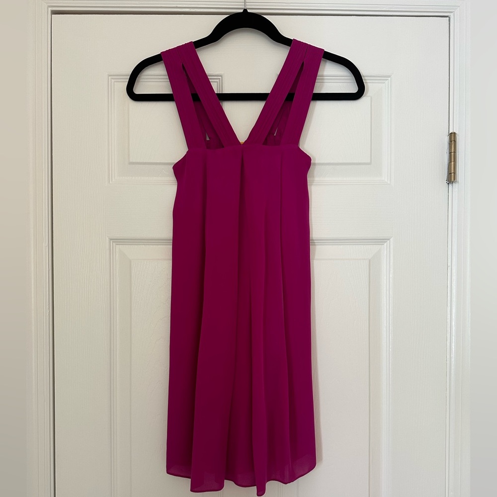 Alice + Olivia Pink Silk Mini Dress XS